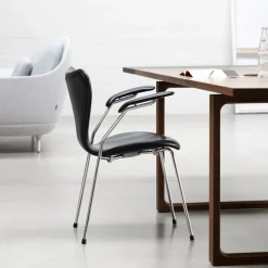 Fritz Hansen Serie 7 Armstol Fuldpolstret Læder^ Køkken|Kontor