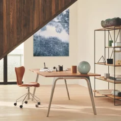 Fritz Hansen Serie 7 Drejestol Fuldpolstret Læder^ Kontor|Stole