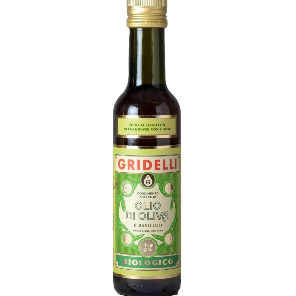 Gridelli Olio Al Basilco Olive Oil 250 ml^ Delikatesser