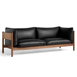 Hay Arbour 3-Pers. Sofa Olieret Valnød & Sort Nevada Læder^ Sofaer|Stue
