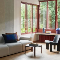 Hay Chisel Loungestol Sortlakeret Eg & Sort Sense Læder^ Stole|Stue