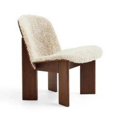 Hay Chisel Loungestol Walnut & Sheepskin^ Stole|Stue