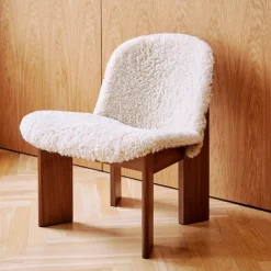 Hay Chisel Loungestol Walnut & Sheepskin^ Stole|Stue