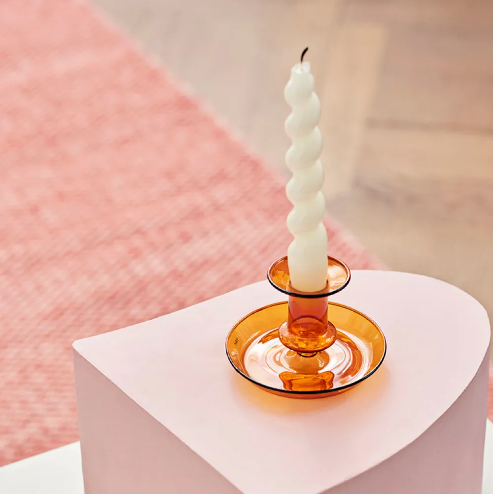 Hay Flare Candleholder Amber^ Stue