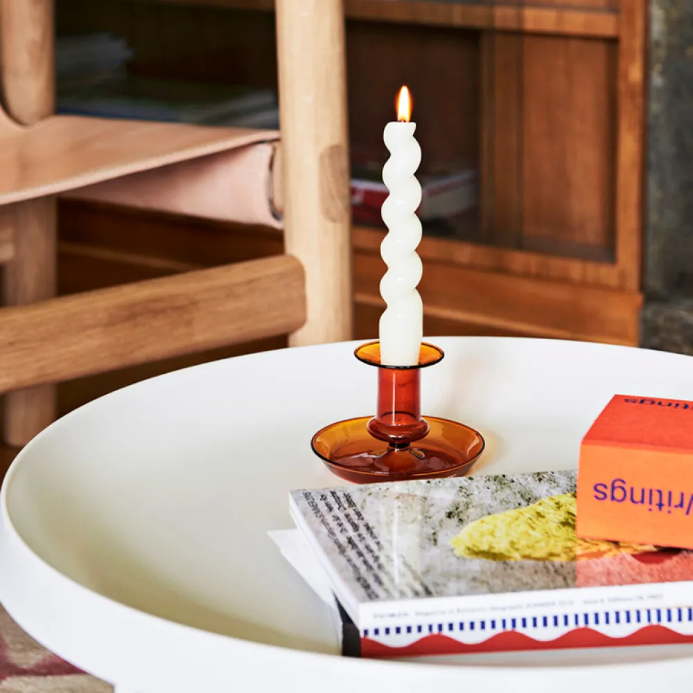 Hay Flare Candleholder Amber^ Stue