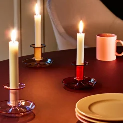 Hay Flare Candleholder Amber^ Stue