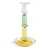 Hay Flare Rainbow Candleholder Pink/Green/Yellow^ Lysestager