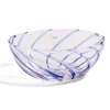 Hay Spin Bowl Set Of 2 Light Pink With Blue Stripe^ Skåle & Bakker