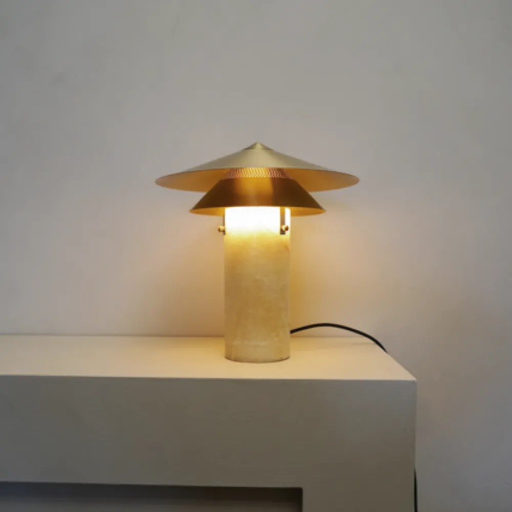 Hein Studio Meconopsis Onyx Table Lamp^ Bordlamper