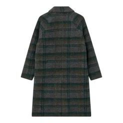 HEYANNO Believe Check Coat Deep Forest^Dame Overtøj
