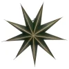 House Doctor 9 Point Star Green/Champagne Large^ Julepynt