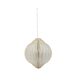 House Doctor Alsta Ornament Off-White/Golden Large^ Julepynt