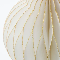 House Doctor Alsta Ornament Off-White/Golden Large^ Julepynt