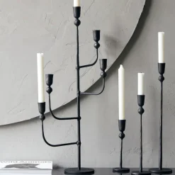 House Doctor Candle Stand Ira Black^ Andet Boligtilbehør|Lysestager