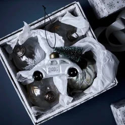 House Doctor Car Ornament White/Silver^ Juletræspynt|Julepynt