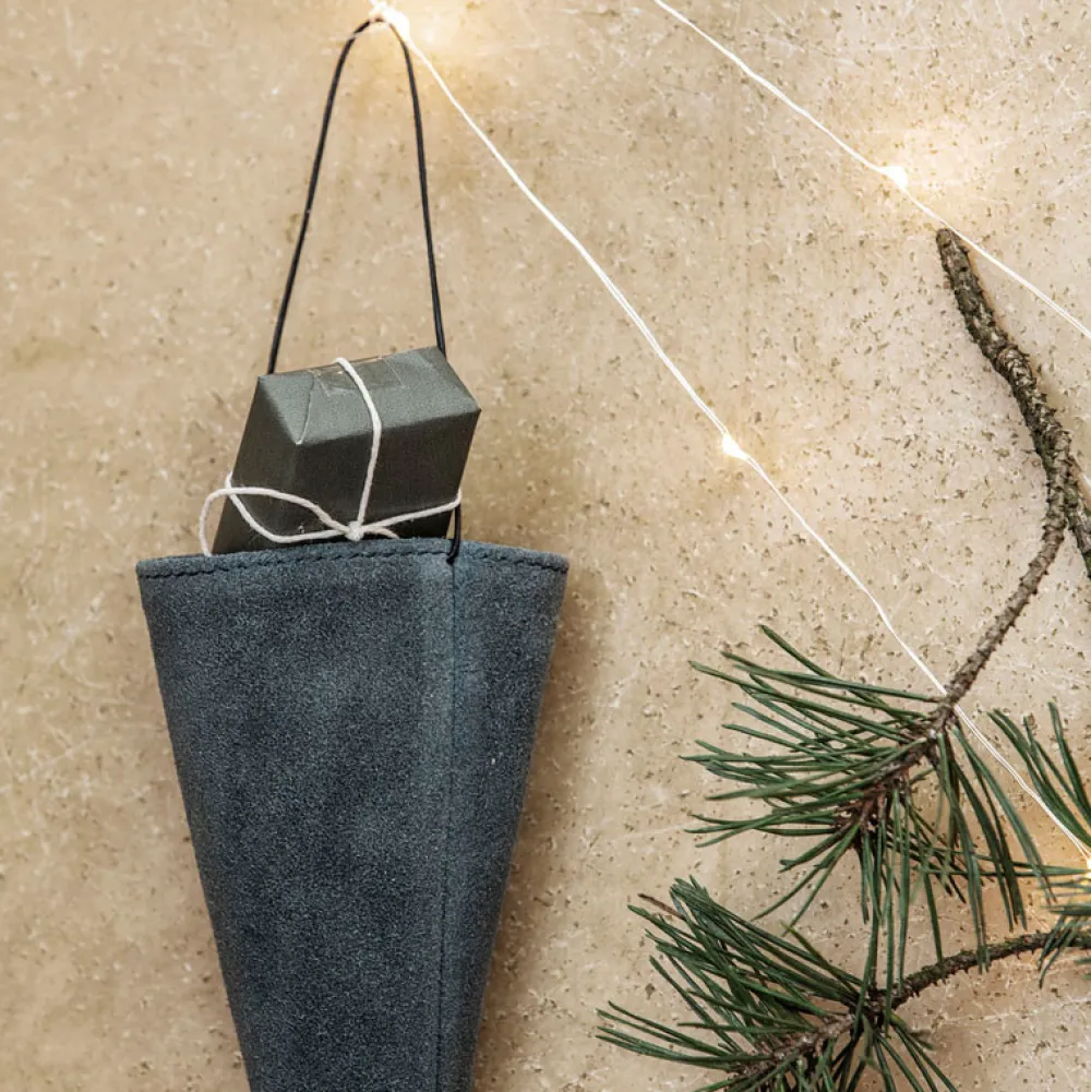 House Doctor Corne Ornaments Grey/Blue H 19 cm^ Julepynt