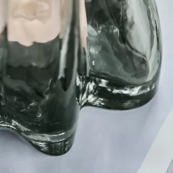 House Doctor Curva Tealight Holder Smoked Grey^ Lysestager