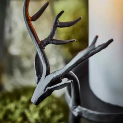 House Doctor Deer Tealight Holder Black^ Julepynt|Juleborddækning