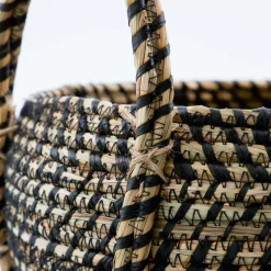 House Doctor Distra Storage Basket Black/Natural Small^ Kurve