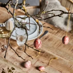 House Doctor Easter Egg Ornament 6 Pieces Burned Red^ Andet Boligtilbehør