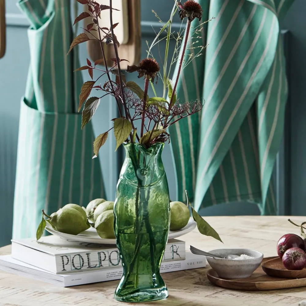 House Doctor Fish Vase Green^ Vaser