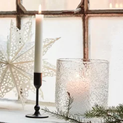 House Doctor Folk Candle Holder Black Antique High^ Julepynt|Adventsstager