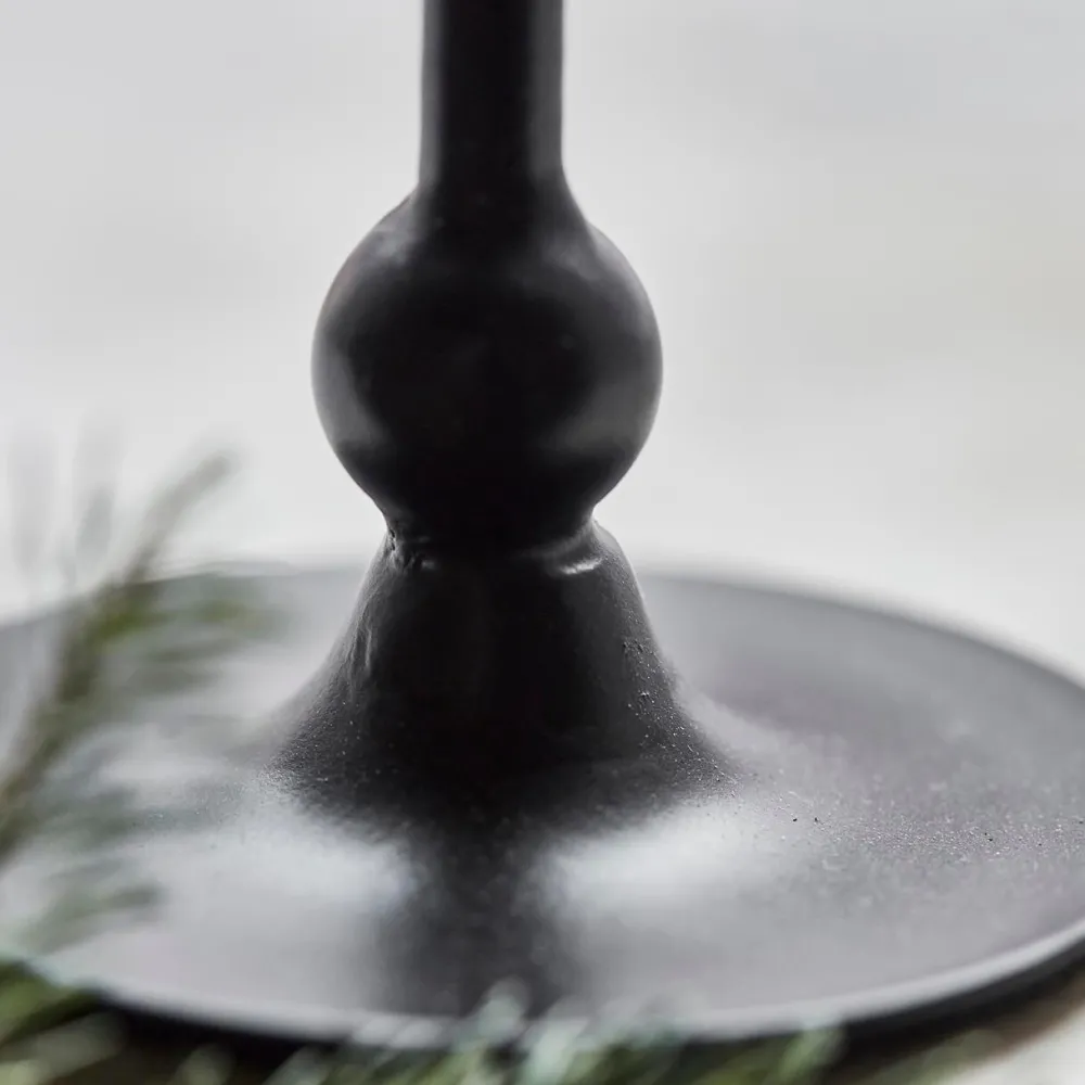 House Doctor Folk Candle Holder Black Antique High^ Julepynt|Adventsstager