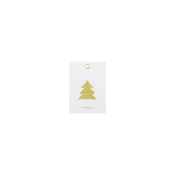 House Doctor Glitr Gift Tags White/Golden^ Julepynt