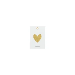 House Doctor Glitr Gift Tags White/Golden^ Julepynt