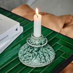 House Doctor Kulu Candle Stand Green^ Lysestager|Keramik & Porcelæn