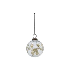 House Doctor Leaf Ornament Clear/Golden^ Juletræspynt|Julepynt