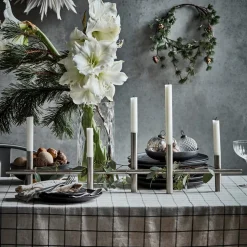 House Doctor Maxi 80 Candle Holder Antique Silver^ Julepynt|Adventsstager