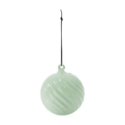 House Doctor Ornament Glassy Dusty Green^ Juletræspynt|Julepynt