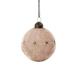 House Doctor Ornament Velour Sand Large^ Juletræspynt|Julepynt