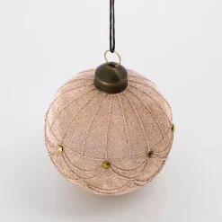 House Doctor Ornament Velour Sand Large^ Juletræspynt|Julepynt