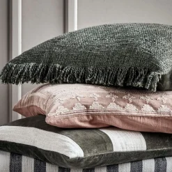 House Doctor Pava Cushion Dark Green 50x50 cm^ Puder