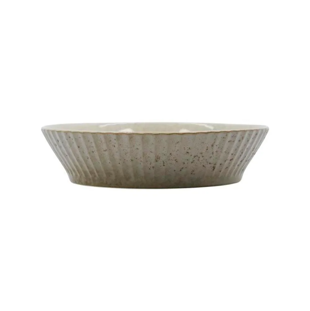 House Doctor Pleat Bowl Grey/Brown^ Keramik & Porcelæn
