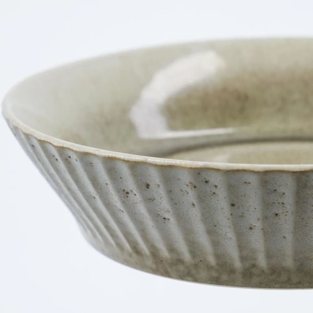 House Doctor Pleat Bowl Grey/Brown^ Keramik & Porcelæn