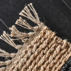 House Doctor Rimi Rug Natural/Black^ Tæpper & Måtter