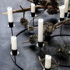 House Doctor Ring Candle Stand Black^ Juletræspynt|Julepynt