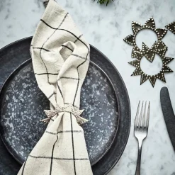 House Doctor Ring Napkin Rings Antique Champagne Silver^ Julepynt