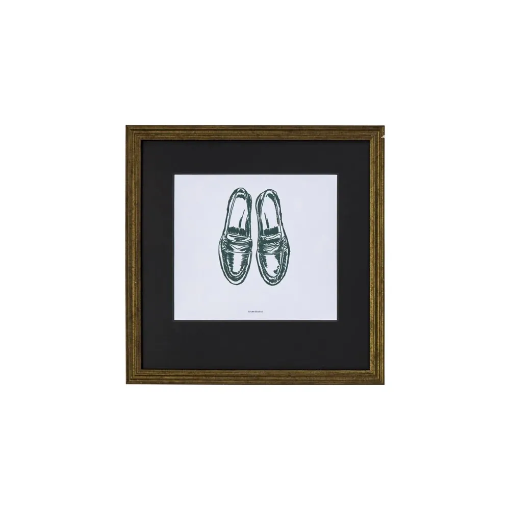 House Doctor Shoe Wall Art Dark Green^ Illustrationer & Plakater