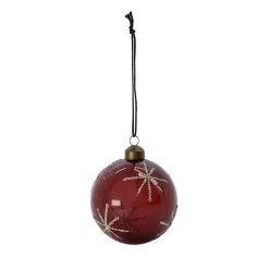 House Doctor Star Ornament Burgundy^ Juletræspynt|Julepynt