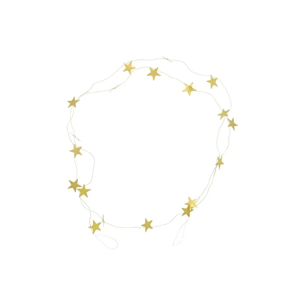 House Doctor Stars Garland Antique Brass Large^ Juletræspynt|Julepynt