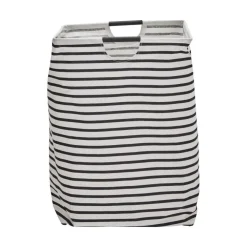 House Doctor Stripes Laundry Bag Black/White^ Badeværelse
