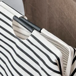 House Doctor Stripes Laundry Bag Black/White^ Badeværelse