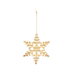 House Doctor Tin Plate Snowflake Ornament Antique Gold^ Juletræspynt|Julepynt