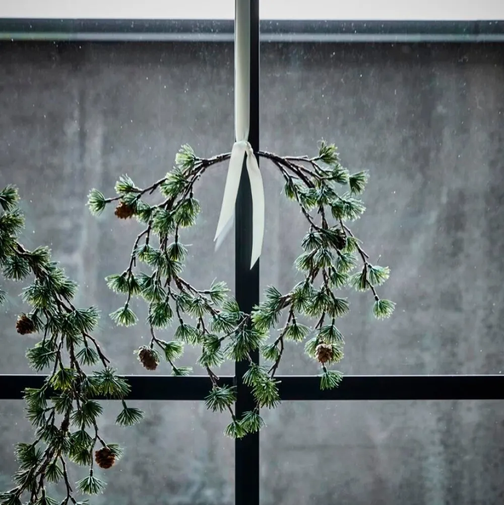 House Doctor Torch Wreath Green Small^ Julepynt