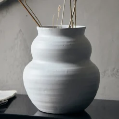 House Doctor Vase Juno White Medium^ Andet Boligtilbehør|Vaser