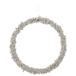 House Doctor Winter Wreath White Large^ Julepynt